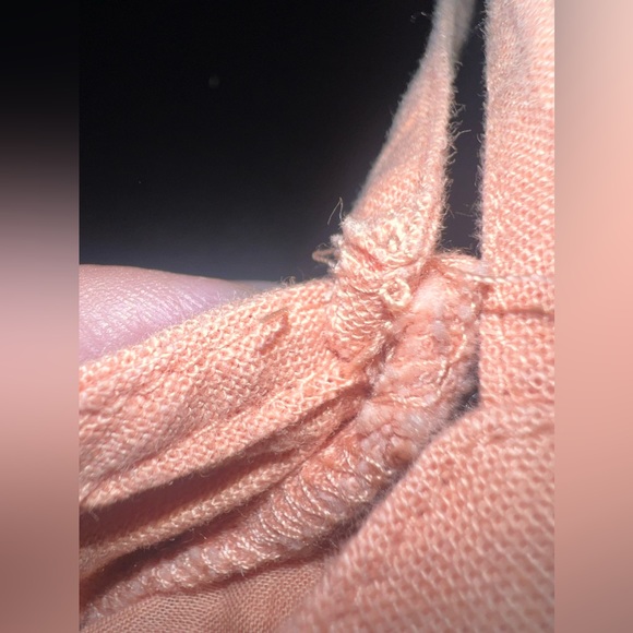 Aerie Coral Corset Linen Blend mini dress size XS GUC* - Picture 6 of 10